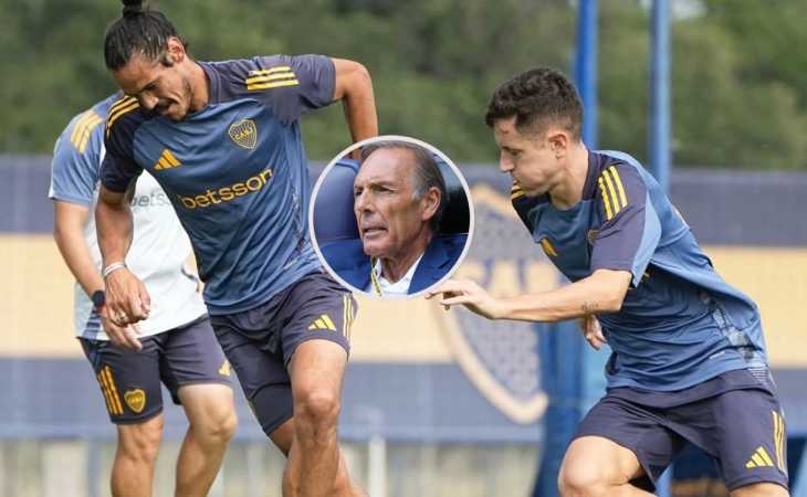 Se plantó: el tajante aviso de Russo a Cavani y Ander Herrera que sacude a Boca