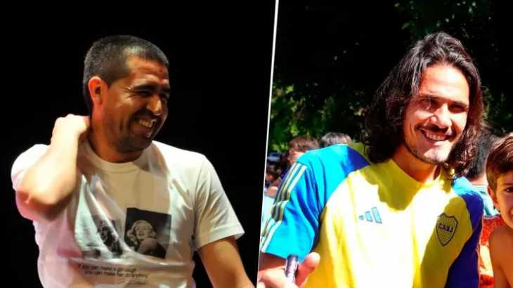 Se supo: la postura de Riquelme ante los rumores de una posible salida de Edinson Cavani