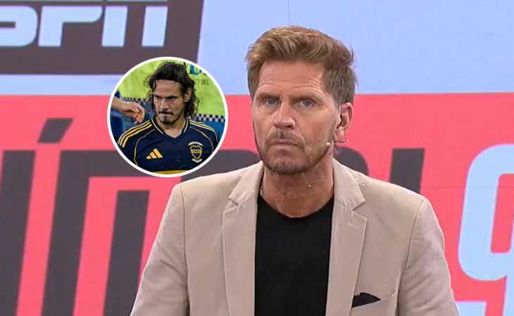 Sebastián Vignolo propuso que Boca juegue con un tridente inédito, sin Cavani: “Ya no puede”