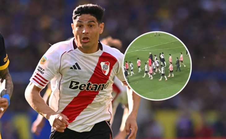 ¿Será sancionado? Maxi Salas le dio una trompada a un hincha de Boca y no se vio en TV