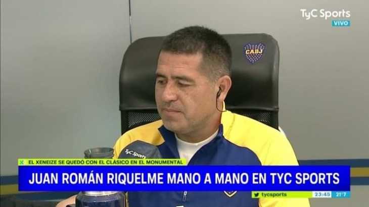 Sin filtro, Riquelme cruzó a los que hablaron de suerte en el triunfo de Boca en el Superclásico