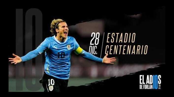 Suárez, Cavani, Riquelme y Zanetti en la despedida a Forlán