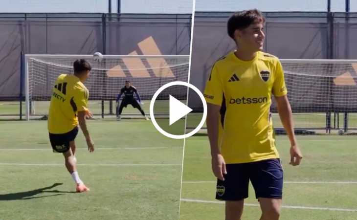 ¿Tendrá su chance? El golazo de Tomás Aranda en el entrenamiento de Boca
