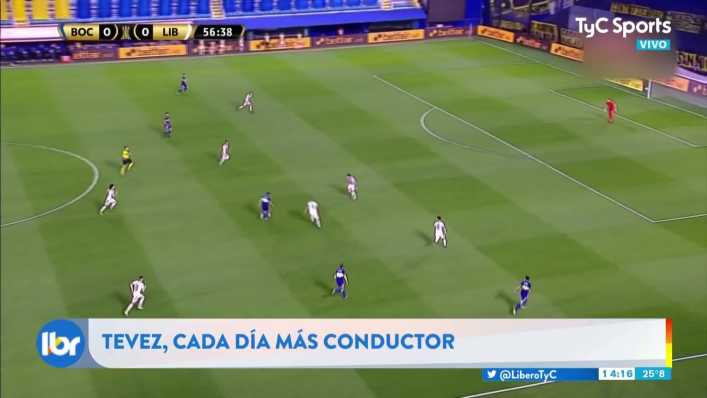 Tévez, cada vez más conductor de Boca