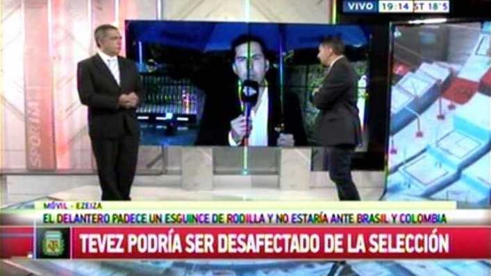 Carlos Tevez, dolorido pero no desafectado de la Selección: 