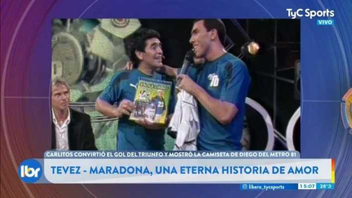 Tevez-Maradona, una eterna historia de amor
