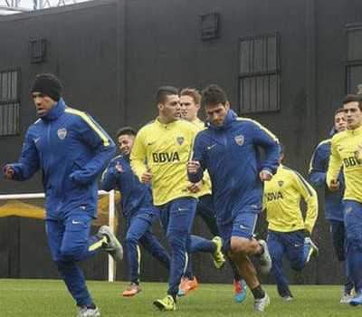 Tevez se destacó en el entrenamiento de Boca