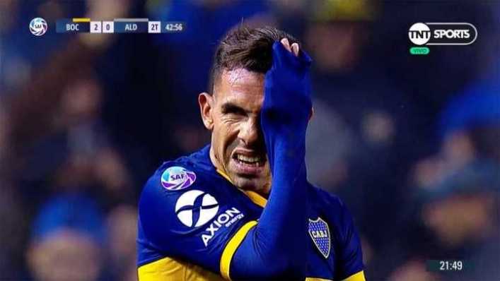 ¡Tevez se lastimó en el festejo!