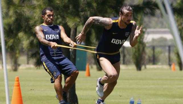 Tevez se reincorporó al plantel de Boca