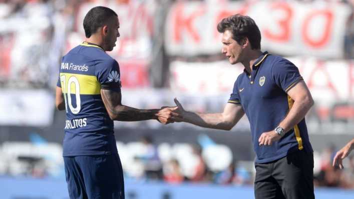 Tevez sería el 9 ante San Lorenzo