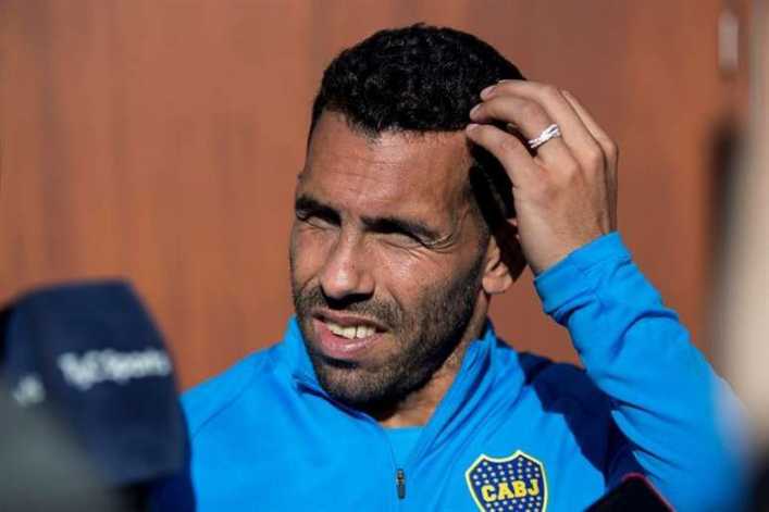 Tévez sigue de luto