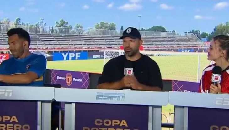Tevez tuvo un feo gesto con River en ESPN y Morena Beltrán lo mandó al frente: No quiere