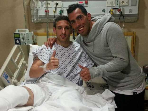VIDEO: Carlos Tevez visitó a Ezequiel Ham
