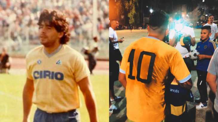 Tevez y la 10 de Diego: el homenaje a Maradona en Fuerte Apache