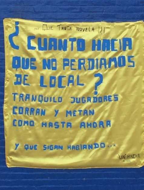 Tras la derrota de Boca aparecieron banderas en Casa Amarilla