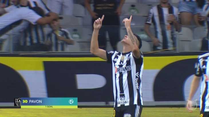 Tras su controvertida frase sobre la hinchada de Boca, Pavón marcó su primer gol en Atlético Mineiro