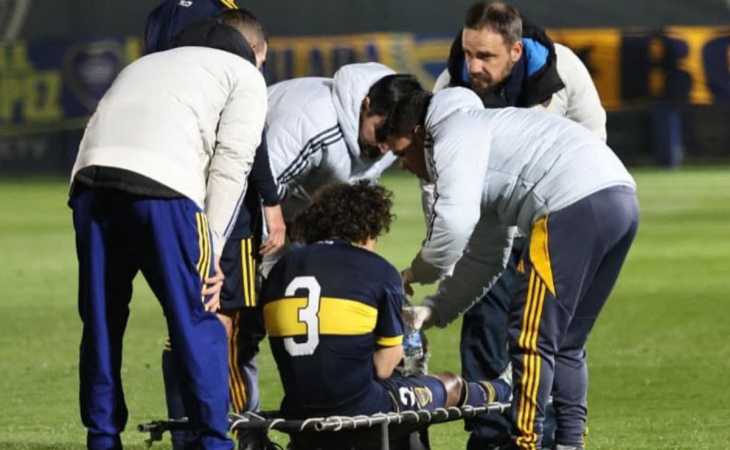 Triste noticia: un juvenil de Boca se rompió los ligamentos en el Superclásico de Reserva