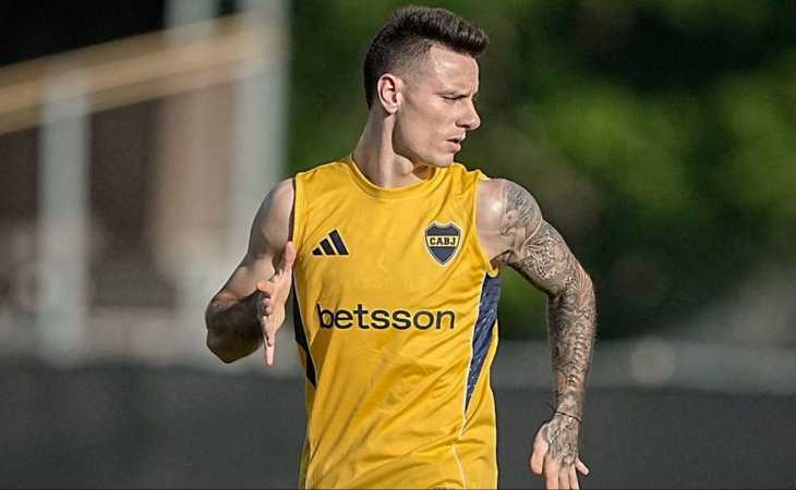 ¿Un cambio en el medio de Boca? Malcom Braida terminó con un golpe y podría salir ante Independiente Rivadavia