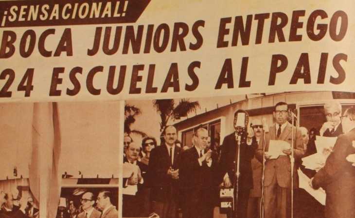 Un club ejemplar: la vez en la que Boca construyó escuelas en todo el país