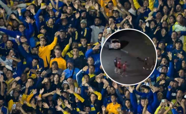 Un hincha de Boca se cruzó con el plantel de River en Uruguay e hizo lo que todo fanático hubiera hecho