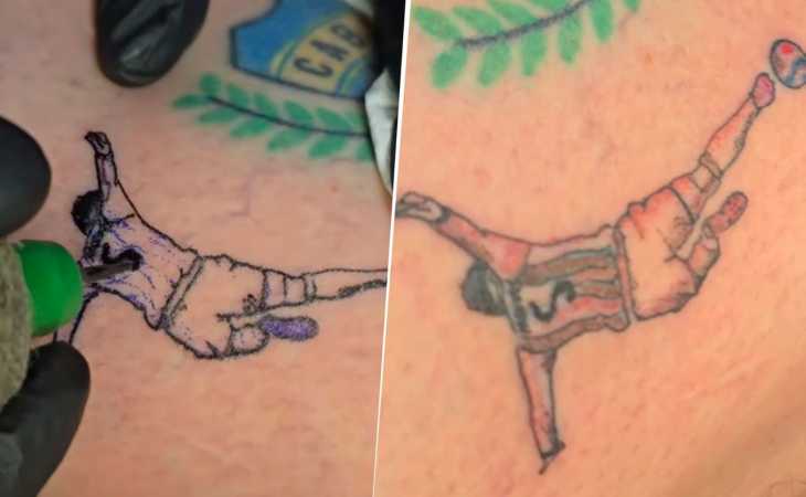 Un hincha de Boca se tatuó el quite de Leandro Paredes ante Egipto