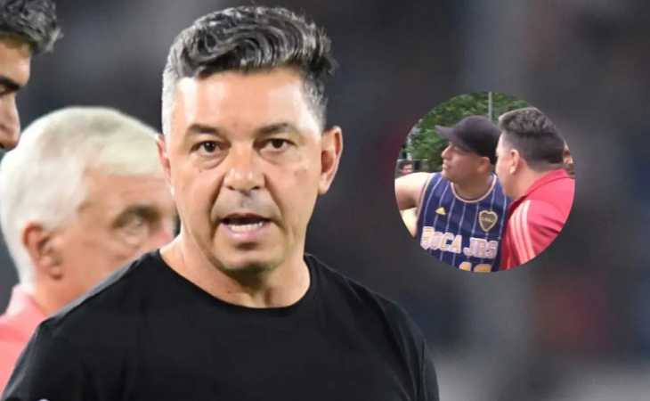 Un hincha de Boca sorprendió a Gallardo en el aeropuerto tras la derrota con Talleres