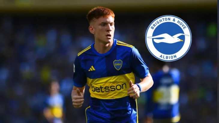 Valentín Barco llegó a un acuerdo con Boca y se va al Brighton: cuánto dinero le queda al Xeneize