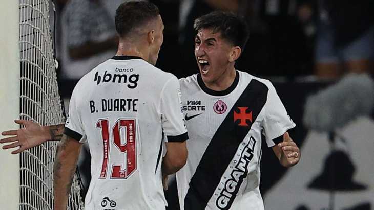 Vasco da Gama venció a Botafogo con un gol de Alan Lescano antes de jugar con Boca