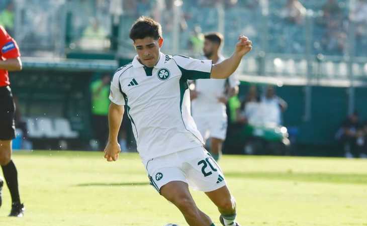 Vicente Taborda se acomodó en Grecia: de afuera del área, convirtió su primer gol en Panathinaikos