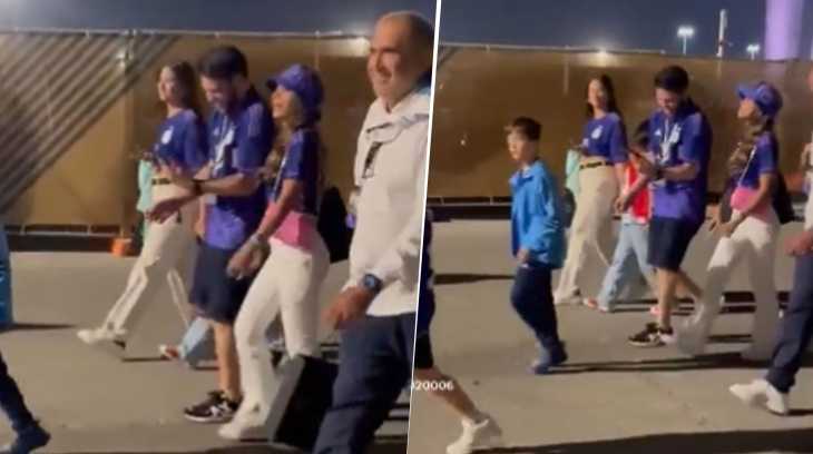 VIDEO: Antonella imitó el qué mirás bobo de Messi