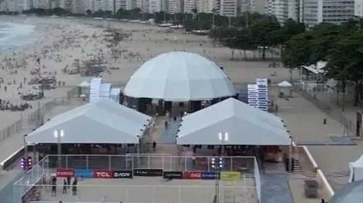 VIDEO: Así es el Fan Zone de la Copa Libertadores en la playa de Copacabana