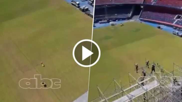 VIDEO: Atento, Boca: Así quedó el campo de juego de La Nueva Olla