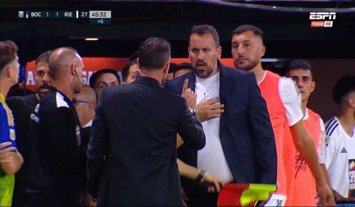 VIDEO: El cruce entre Gago y Fabbiani sobre el final del empate entre Boca y Riestra