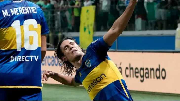 VIDEO: El festejo especial de Cavani que no se vio en la transmisión del partido