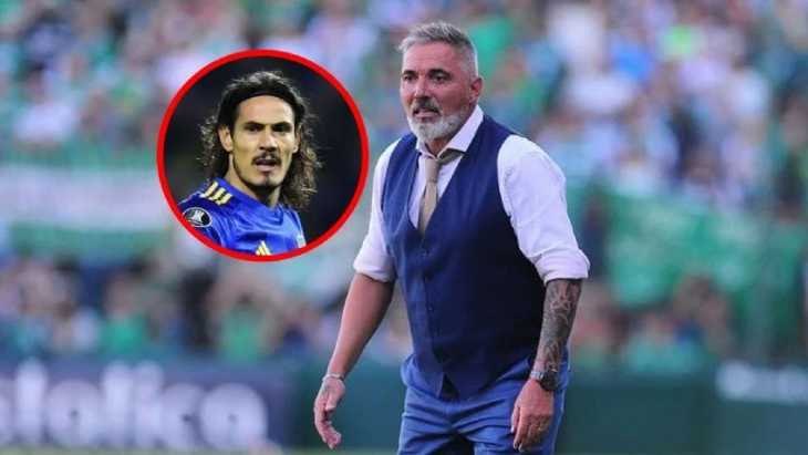 VIDEO: El increíble consejo del DT de Sarmiento a Cavani en pleno partido