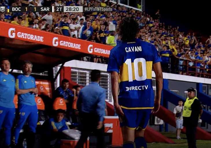 VIDEO: El increíble gol errado de Cavani y los silbidos de los hinchas de Boca