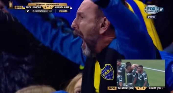 VIDEO: La Bombonera gritando los 3 goles a Junior