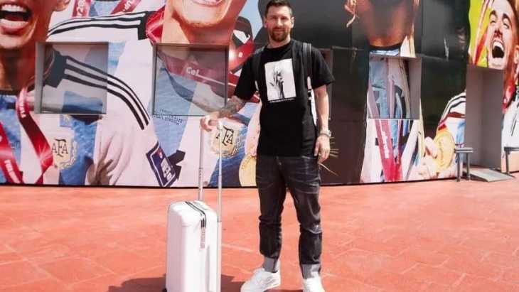 VIDEO: Lionel Messi llegó al país para sumarse a la Selección Argentina
