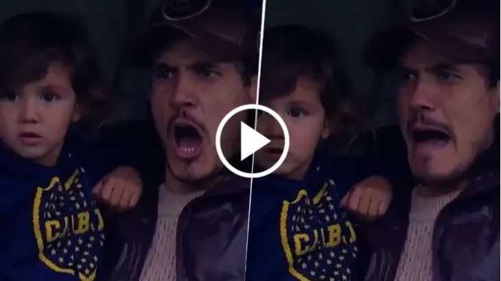 VIDEO: Lo gritó con todo: la reacción de Cavani al gol de Giménez en Boca vs. San Lorenzo