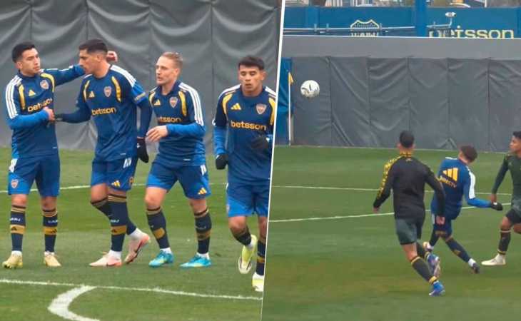 Video: los goles de Ángel Romero y Merentiel en los amistosos de Boca ante Defensa