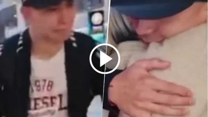 VIDEO: Luca Langoni se despidió de sus familiares antes de viajar a Estados Unidos