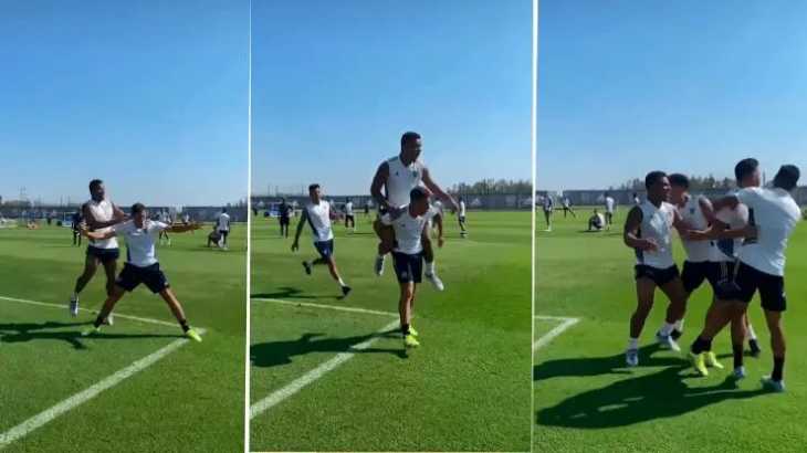 VIDEO: Merentiel hizo un gol en la práctica de Boca y su festejo dio que hablar