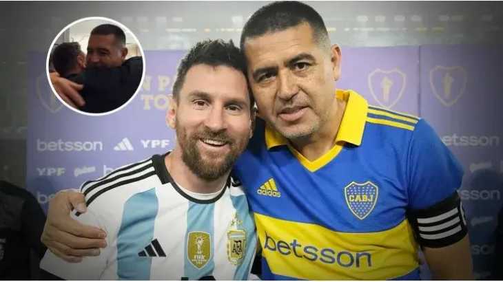 VIDEO: Sale a la luz el insólito diálogo entre Messi y Riquelme antes de la despedida del 10