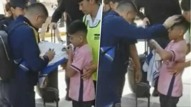 VIDEO: Un niño engañó a la seguridad y cumplió el sueño de compartir un rato con Riquelme