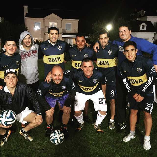 Una vez más, Riquelme volvió a ponerse la camiseta de Boca