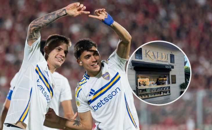 Zeballos y Zenón visitaron la cafetería que un jugador de Boca tiene en Palermo