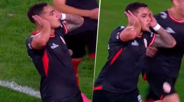 A lo Riquelme: el Toro Morales le convirtió a River y festejó haciendo el Topo Gigio