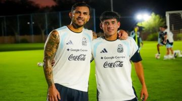Aranda compartió fotos con la Selección Argentina que conmovieron al Mundo Boca: “Momento único”