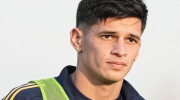 Baja en Boca: Brian Aguirre no pudo entrenarse este jueves en el predio de Ezeiza