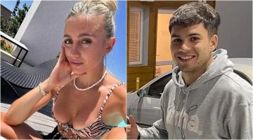 Bien cuidadito: Morena Beltrán subió fotos de su novio Lucas Blondel tras la grave lesión